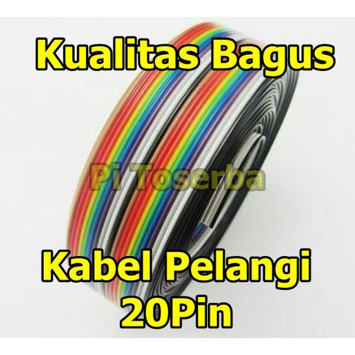 Kabel Pelangi 20 Pin Jumper Elektronika 20Pin Kualitas Bagus