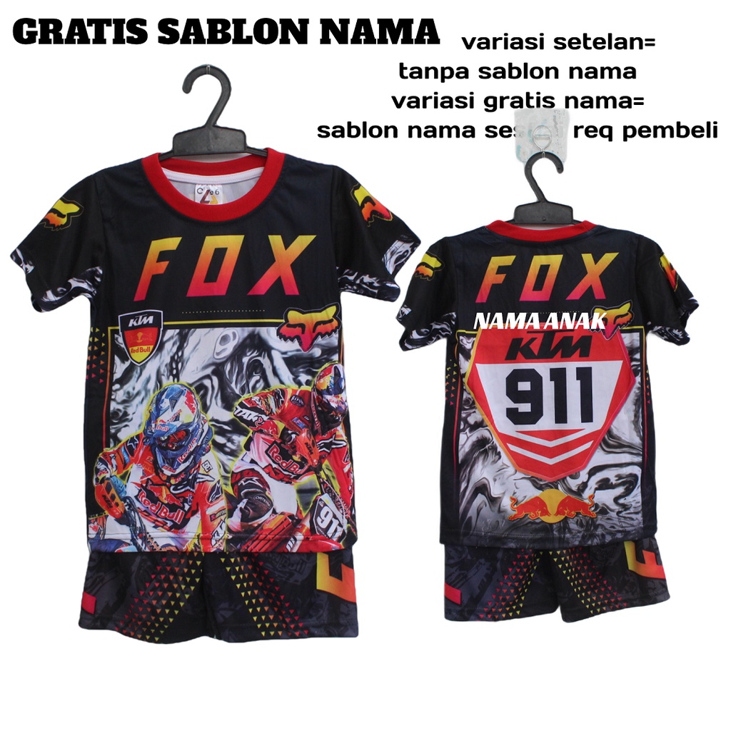 cod setelan sonic anak fullprinting/baju sonic bisa sablon nama usia 2-12thn