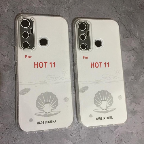 Case INFINIX Hot 11 Casing Clear HD KETEBALAN 2MM BENING TRANSPARAN TPU Premium Softcase