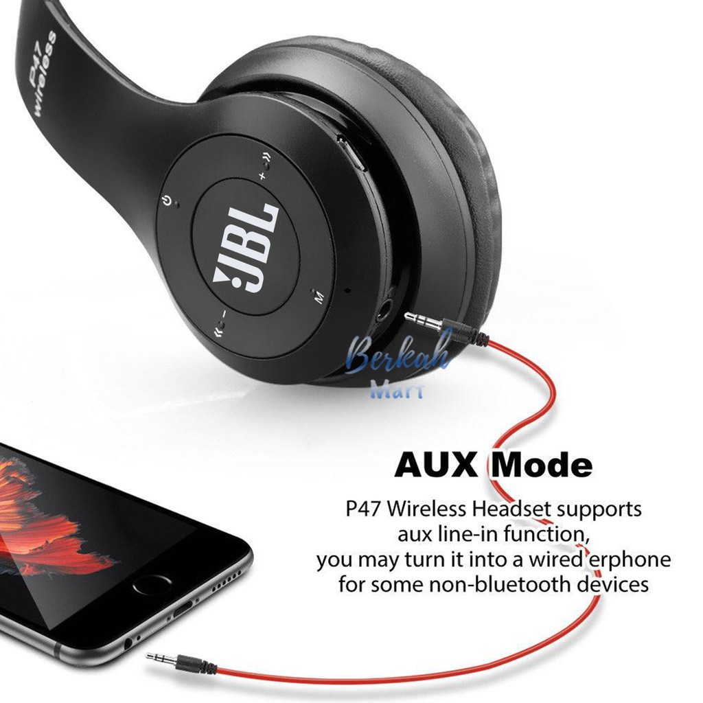HEADPHONE/HEADSET BLUETOOTH JBL OEM SUPER BASS