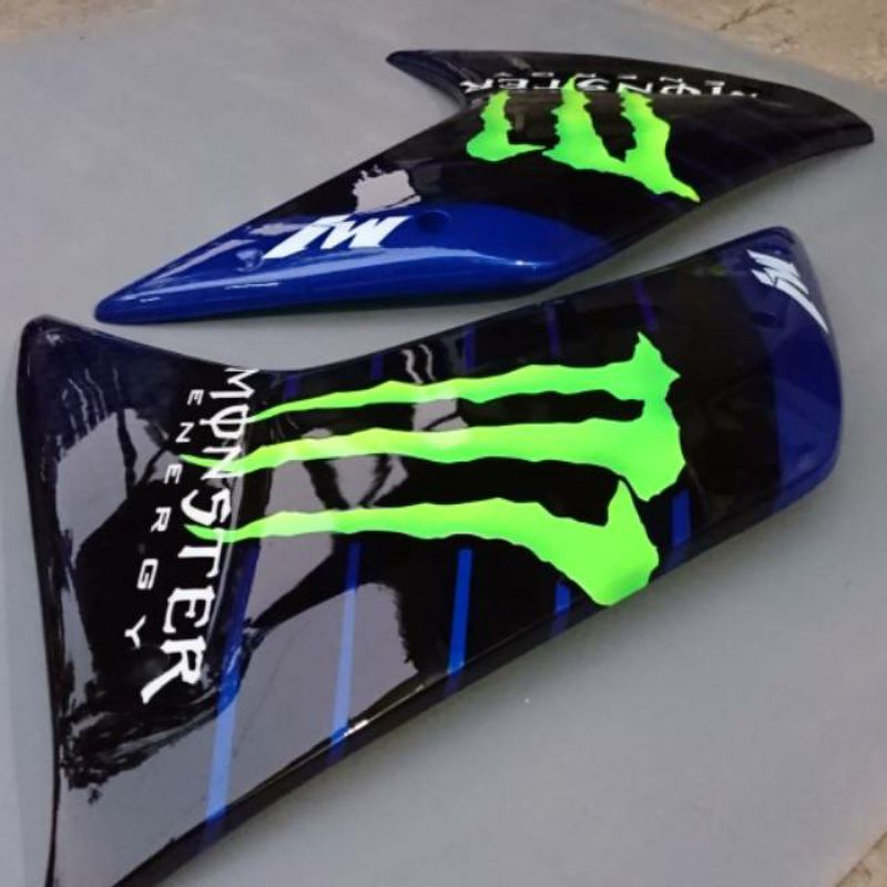 SAYAP KANAN KIRI FAIRING R15 OLDR15V2 MODEL R1 MOTIF MONSTER