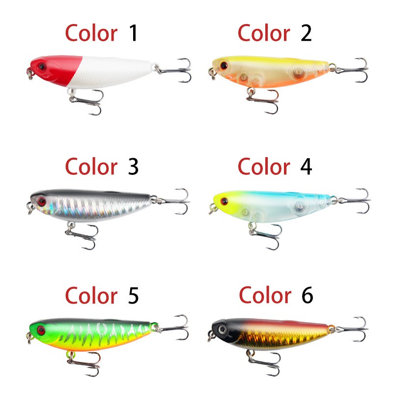 1Pcs New Pencil Minnow Umpan Pancing 5cm/5g Swimbait Fishing Lure Floating Ikan Wobber Pensil kecil Bait Memancing Peralatan