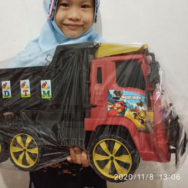 ➩ Mainan mobil truk pasir jumbo super besar dump truck panjang 48cm ada ➱