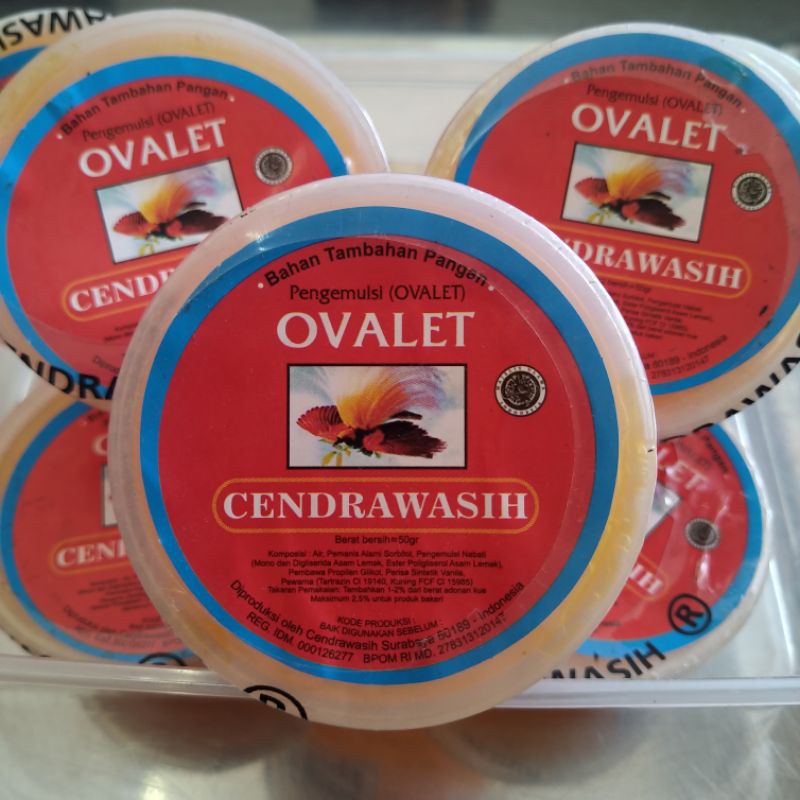 

Ovalet cap Cendrawasih / Pengemulasi Kue/ Cake Emulsifier/ Pemgempuk Pelembut( 100 gr )