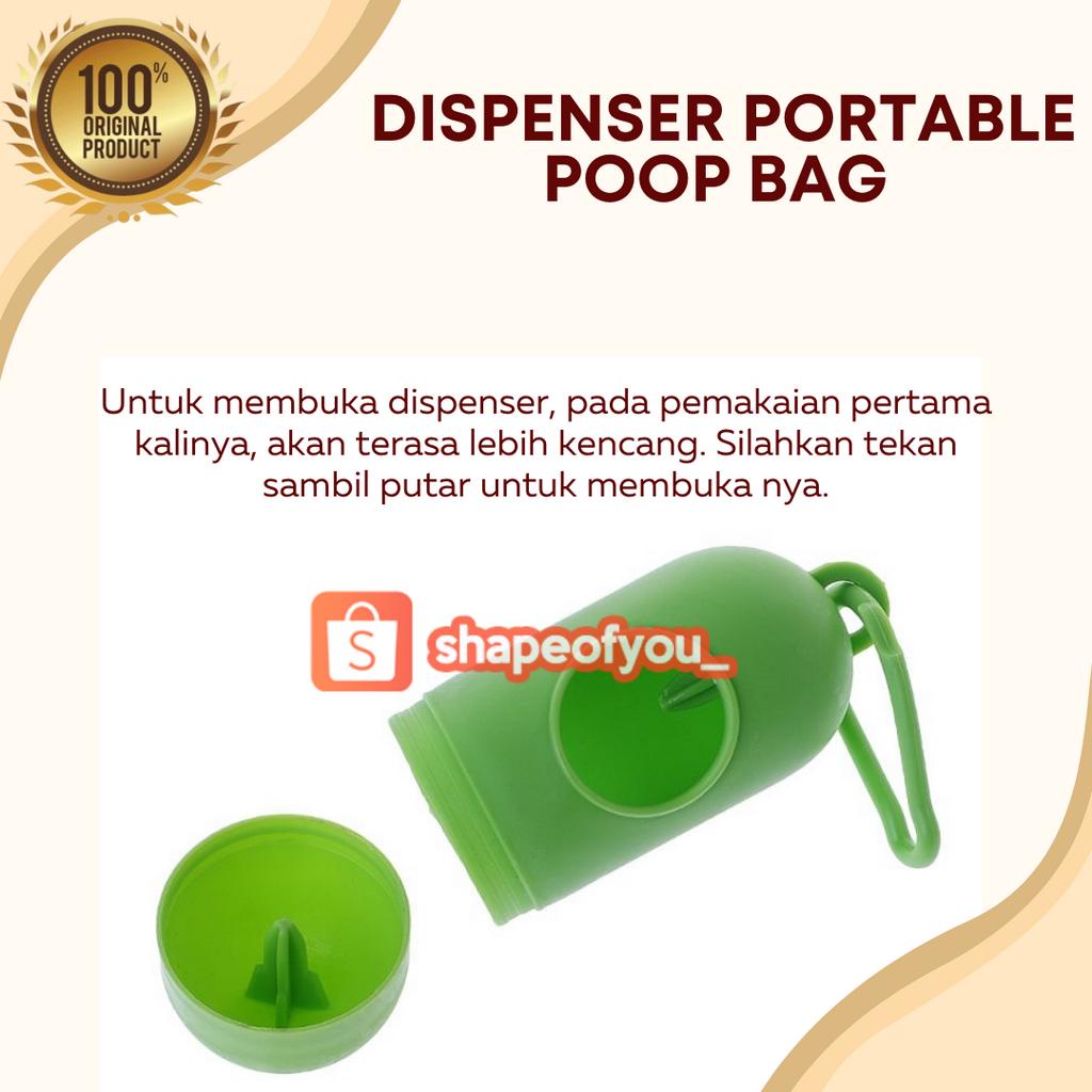 Poop Bag Dispenser Gantungan Tempat Kantong Sampah Wadah Gantungan Poop Bag