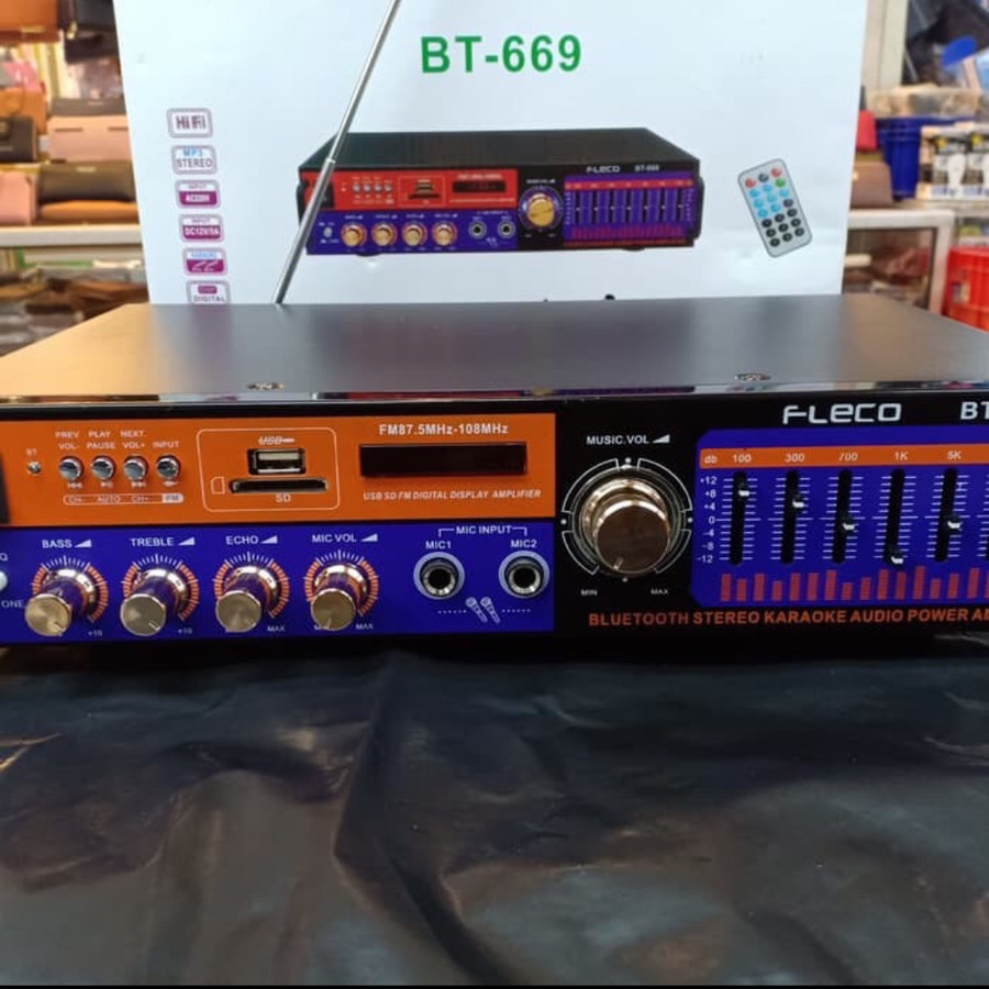 Amplifier Bluetooth Fleco BT-669//Ampli Fleco BT-669//Ampli - Murah