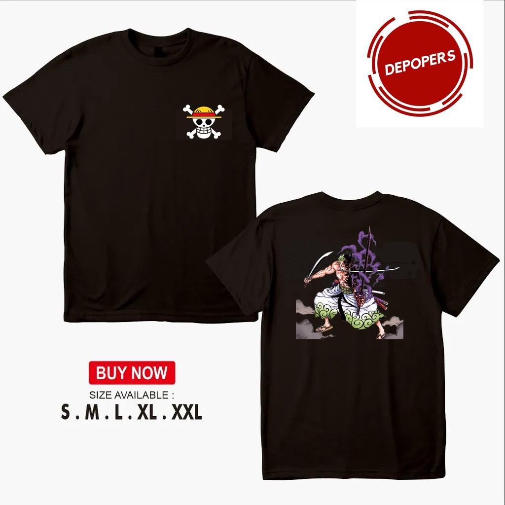 Kaos Roronoa Zoro One Piece / One Piece Luffy Mode Nika