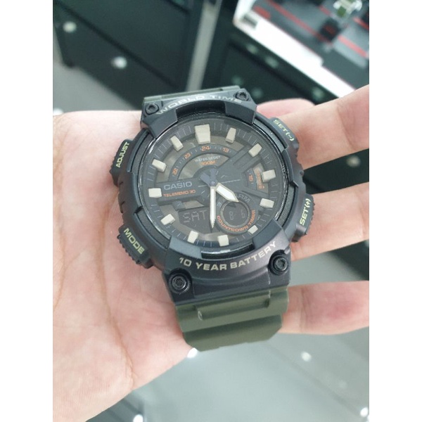 Jam Tangan Pria Casio AEQ-110W-3AVDF / AEQ-110W-3A Original
