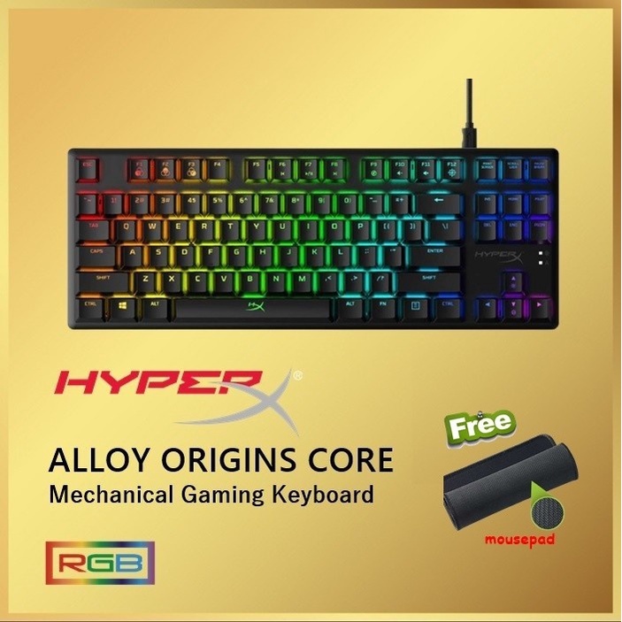 HyperX Alloy Origins Core RGB TKL Mechanical Gaming Keyboard