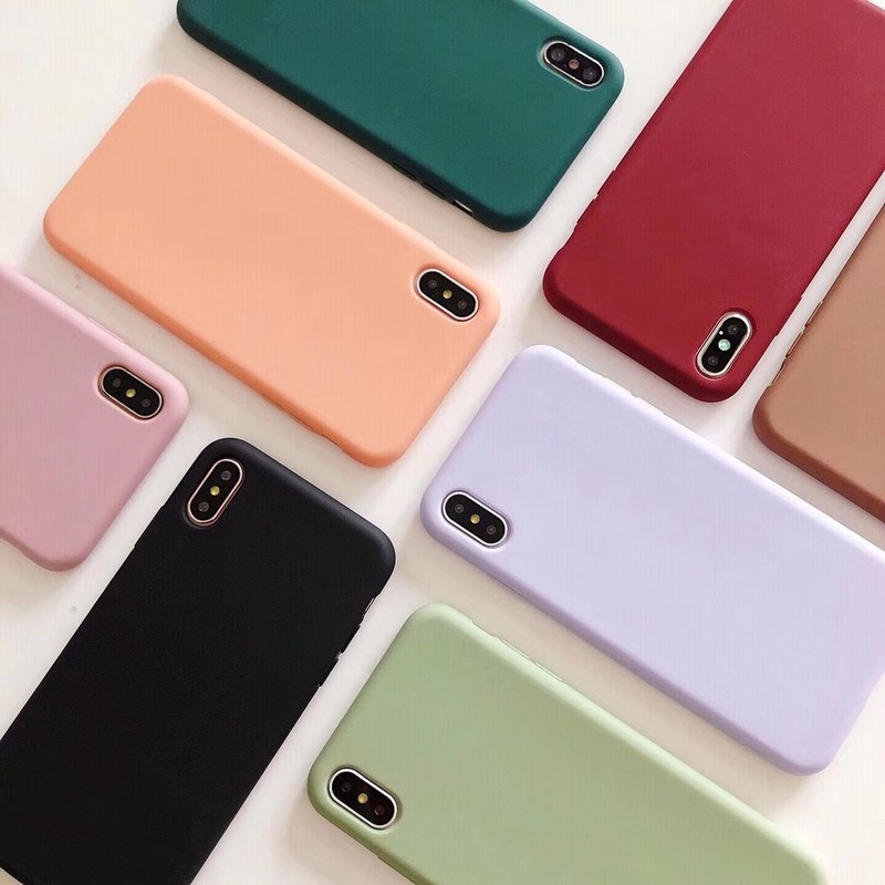 Kualitas tinggi soft matte tutup pelindung untuk iPhone 11 Pro Max i6 6S i7 8Plus X XS Max XR SE2 tutup pelindung