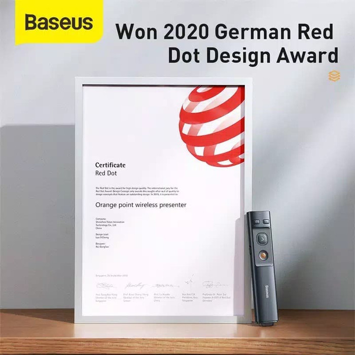 BASEUS Laser Pointer Wireless Presenter 2.4G Hz Pen Cursor Presentasi