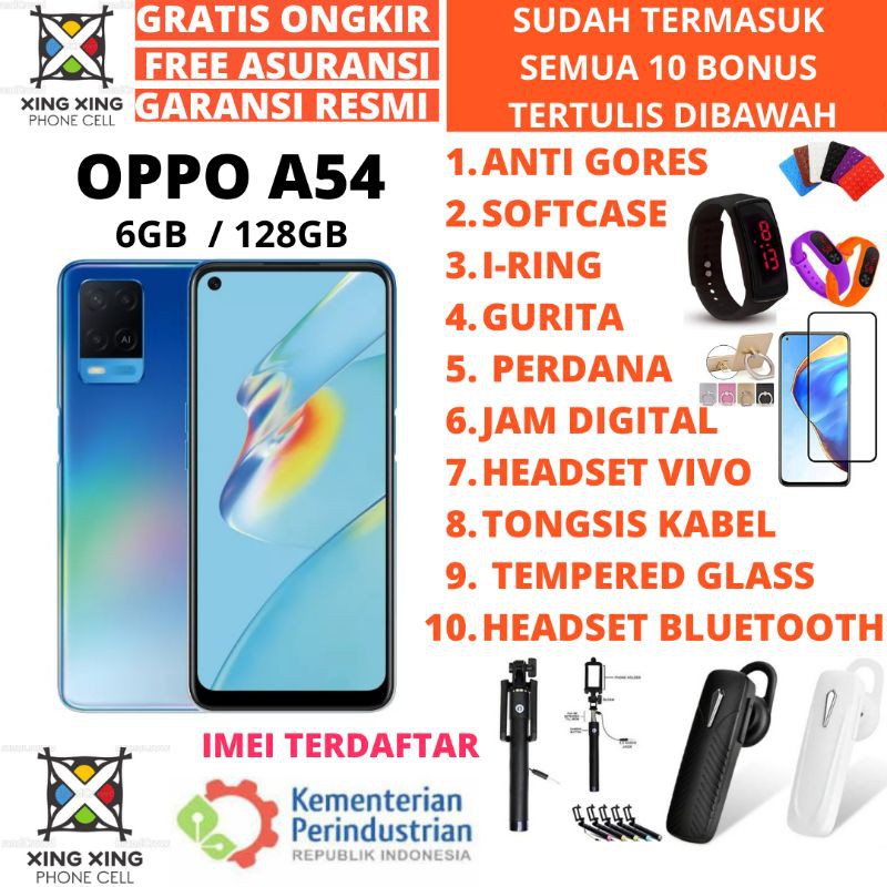 OPPO A53 & A54 6/128 RAM 6GB ROM 128GB GARANSI RESMI | Shopee Indonesia