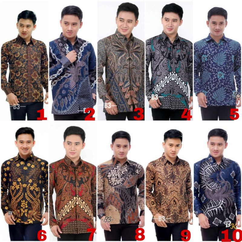 Kemeja Batik Pria Batik Pekalongan Termurah Berkualitas Size M L Xl