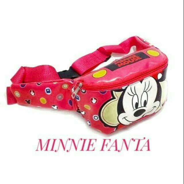 Waistbag anak  mini mouse fanta