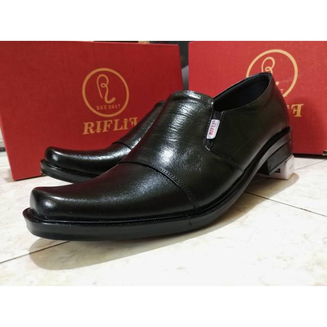 RIFLIF Sepatu Pantofel Pria kulit Asli