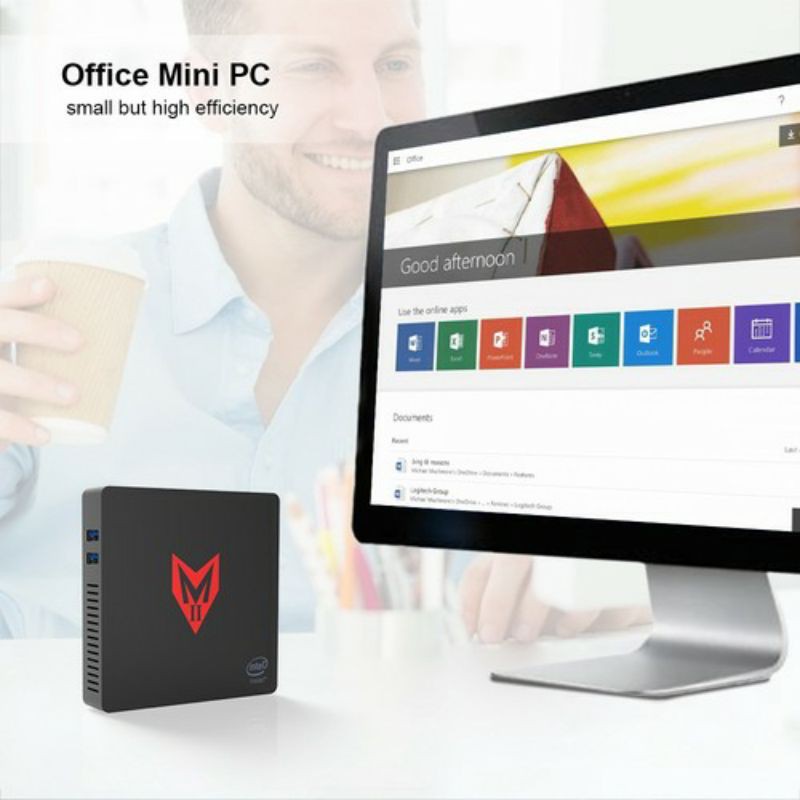 Mini PC Beelink MII-V Intel Apollo Lake 4GB RAM 64GB Dual HDMI 4xUSB 3.0 Windows 10 4K Wifi