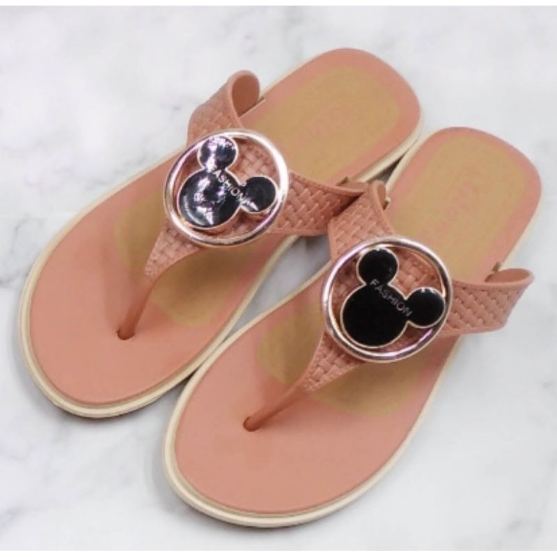 sandal wanita jelly karet jepit wanita