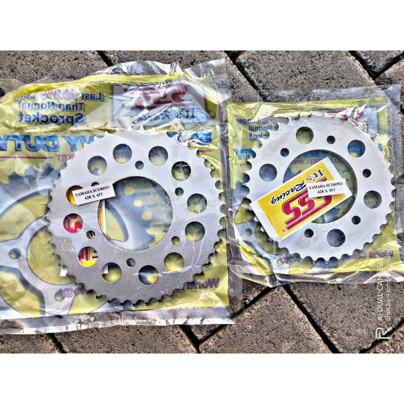 Gear SSS (Belakang) 428 : VIXION, BYSON, R15V1/V2, SCORPIO, XABRE, MX-KING : Size 37T - 45T