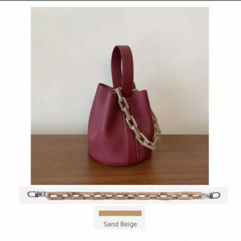 [READY] MARHEN. J AMBER BAG SEASON 3 BURGUNDY (FREE CHAIN SAND BEIGE)
