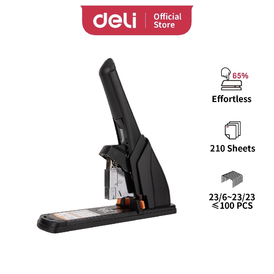 

Deli Staples Tugas Berat Jilid Heavy duty Stapler 210 lembar sheets 65 Effortless E0383