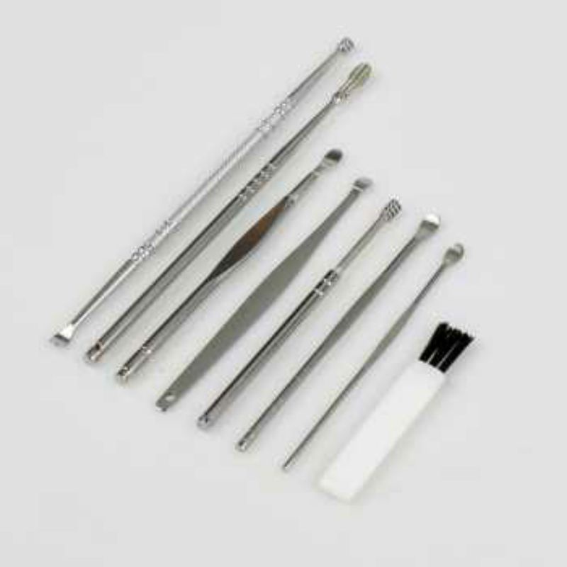 Pembersih Kotoran Telinga Stainless Korek Kuping Ear Wax Picker 7 PCS