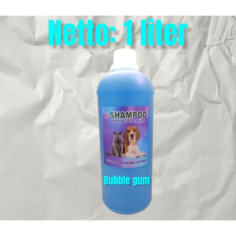 SHAMPOO GROOMING BABBLE GUM 1 LITER ANTI KUTU JAMUR