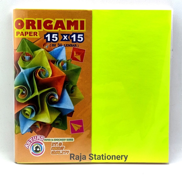 

Senikertas- Asturo Origami Paper 15X15 50Pcs -Kertas-Seni.