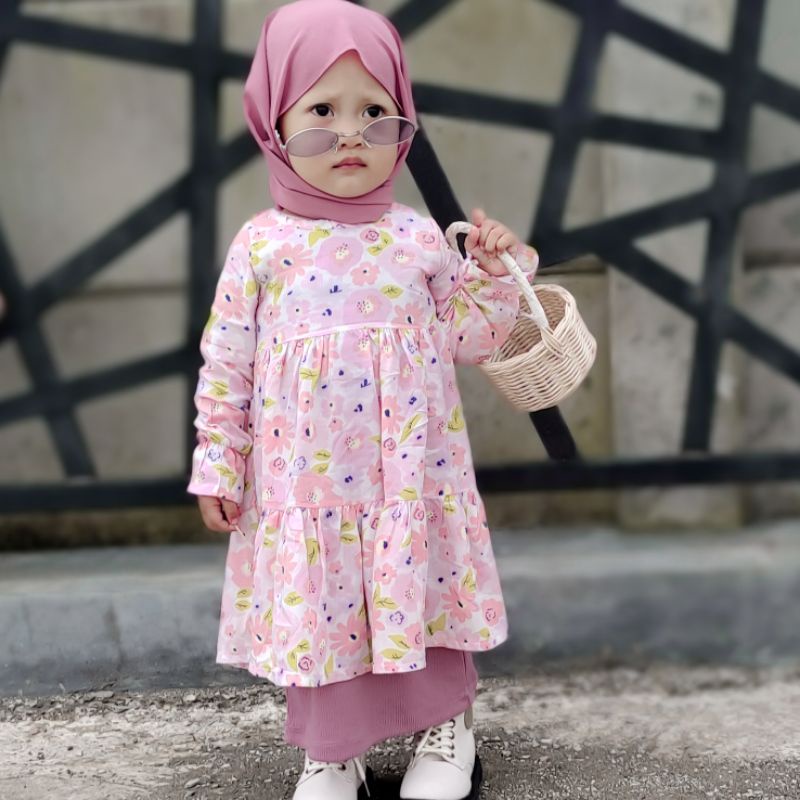 CHESSY DRESS PANJANG BEUZEE | TUNIK ANAK PEREMPUAN