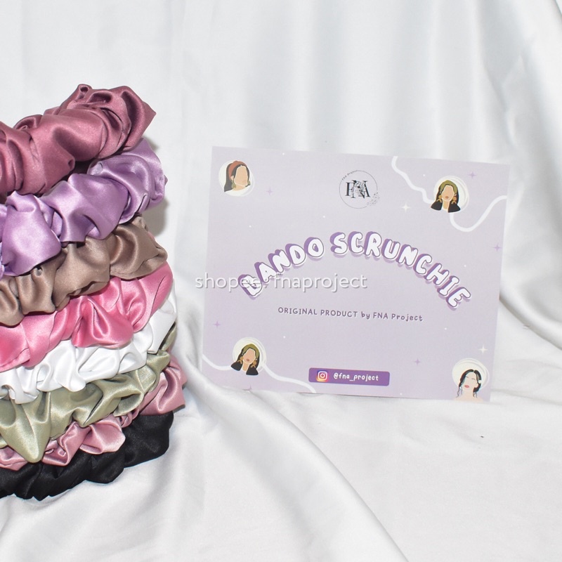 BANDO SCRUNCHIE VIRAL SATIN KERUT BANDANA NAGITA SLAVINA