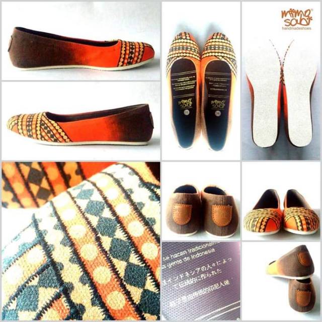 Sepatu wanita flat flatshoes mimosabi tribestrap size 35, 37