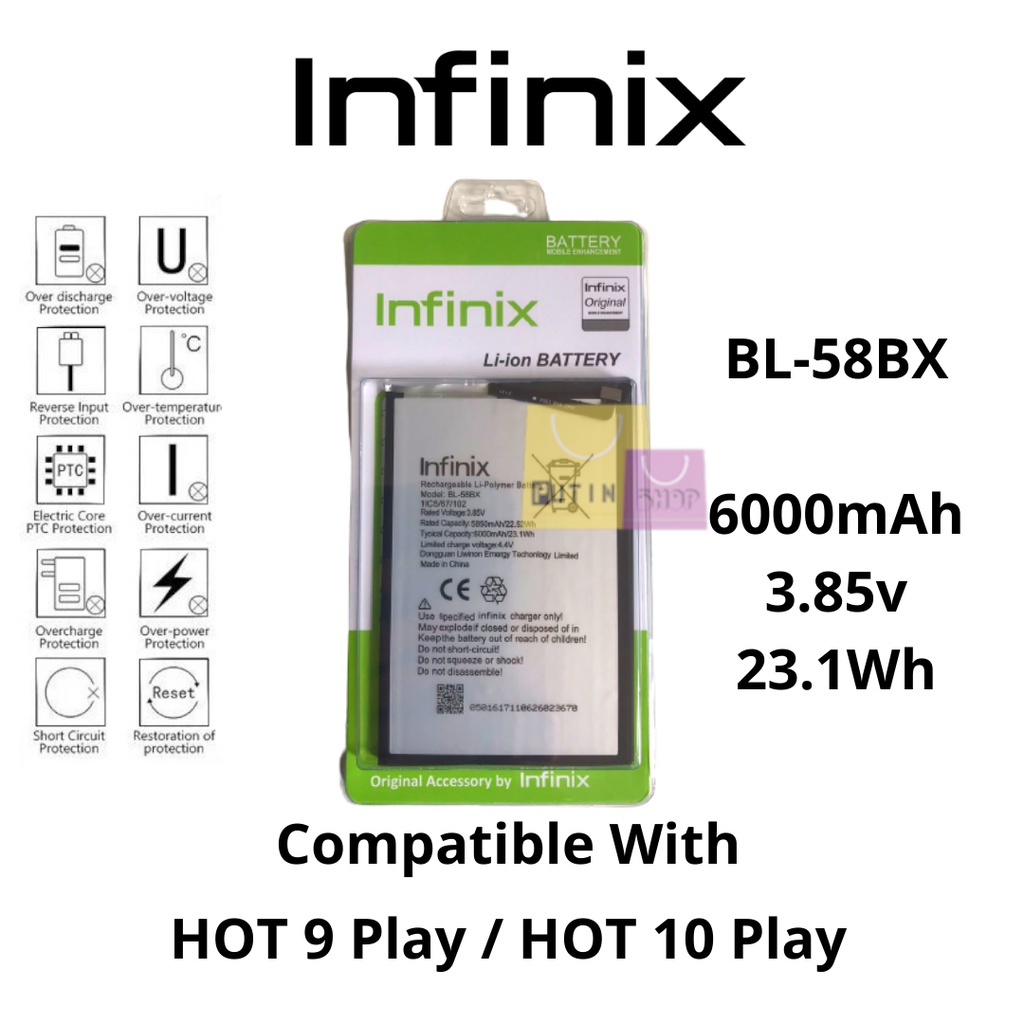 (P) Batre Battery Baterai Original Infinix BL-58BX