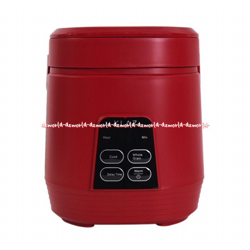 Klaz Rice Cooker Mini Digital Red Warna Merah 0.3L Travelling Alat Memasak Nasi Travel Klas