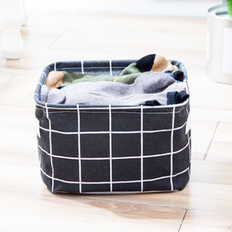 Kotak Penyimpanan Serbaguna MOTIF TERLENGKAP Canvas Storage Organizer Kanvas Box Cosmetic
