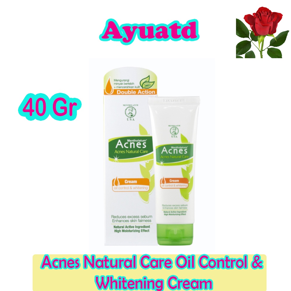 Acnes Natural Care Oil Control &amp; Whitening Cream 40 gr