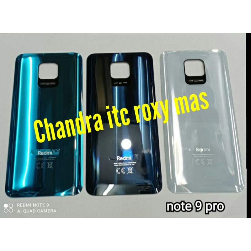 Tutup Belakang Backcover Backdoor Back Casing Xiaomi Redmi Note9 Pro - Note 9 Pro Original