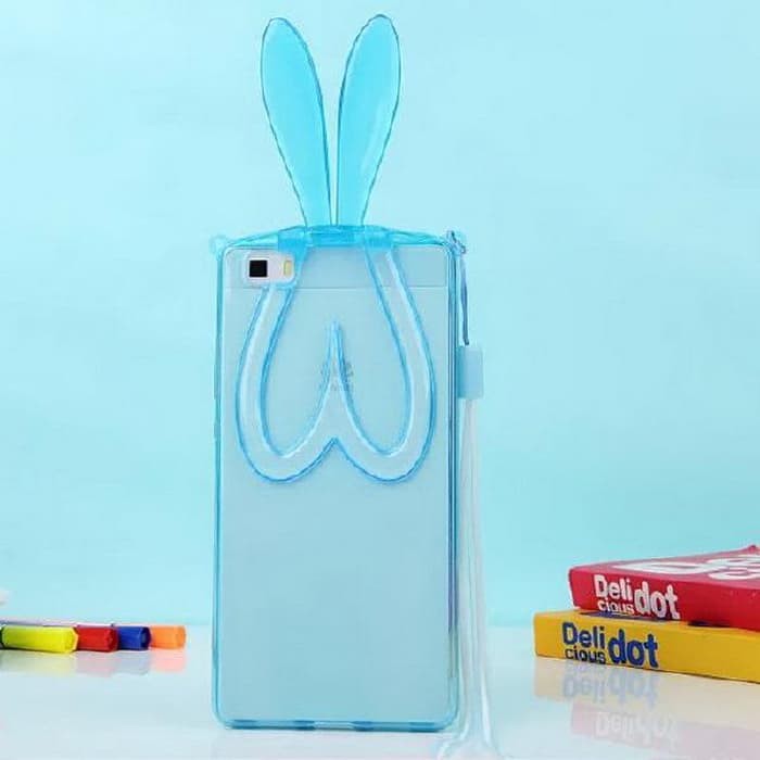 KEREN BANGET RABBIT EAR Huawei P8 Lite ALE-L21 soft case back cover casing hp lucu