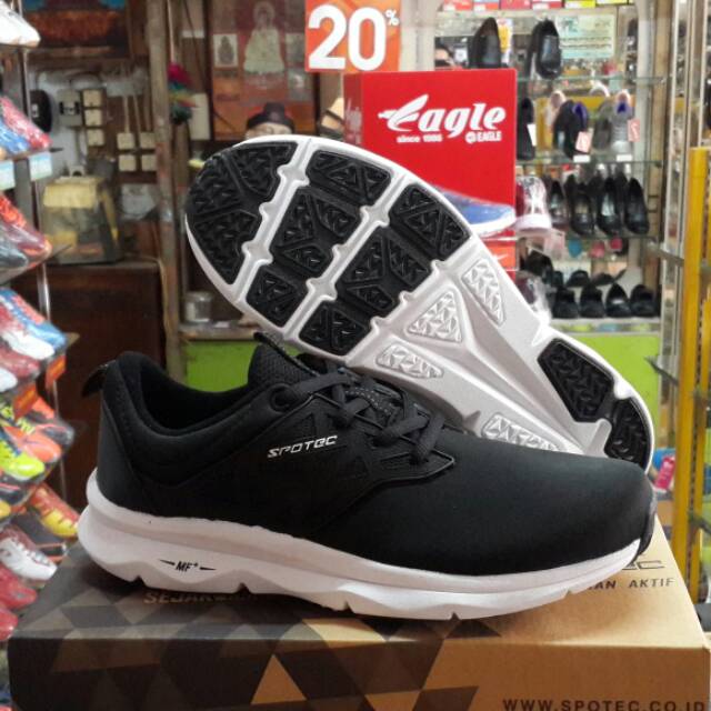 Sepatu Running Jogging SPOTEC | Liquid | Black White Sepatu Running Jogging SPOTEC | Liquid | Black White