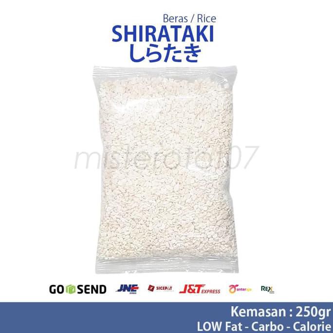 

BERAS- SHIRATAKI RICE LOW CARBS / BERAS SHIRATAKI KEMASAN 250GR -UNGGULAN.