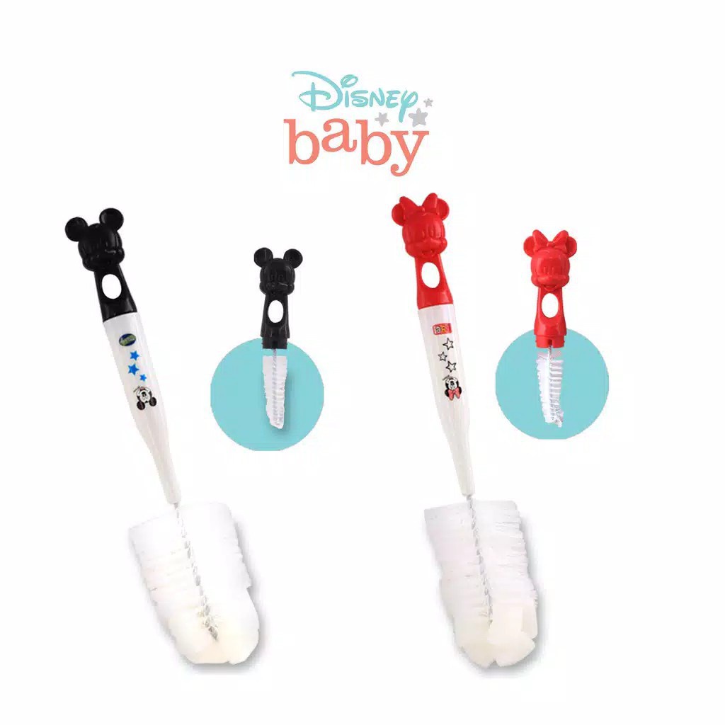 LUSTY BUNNY Disney Baby Bottle &amp; Nipple Cleaning Brush - Sikat Bottle dan Nipple (DMM-8011)