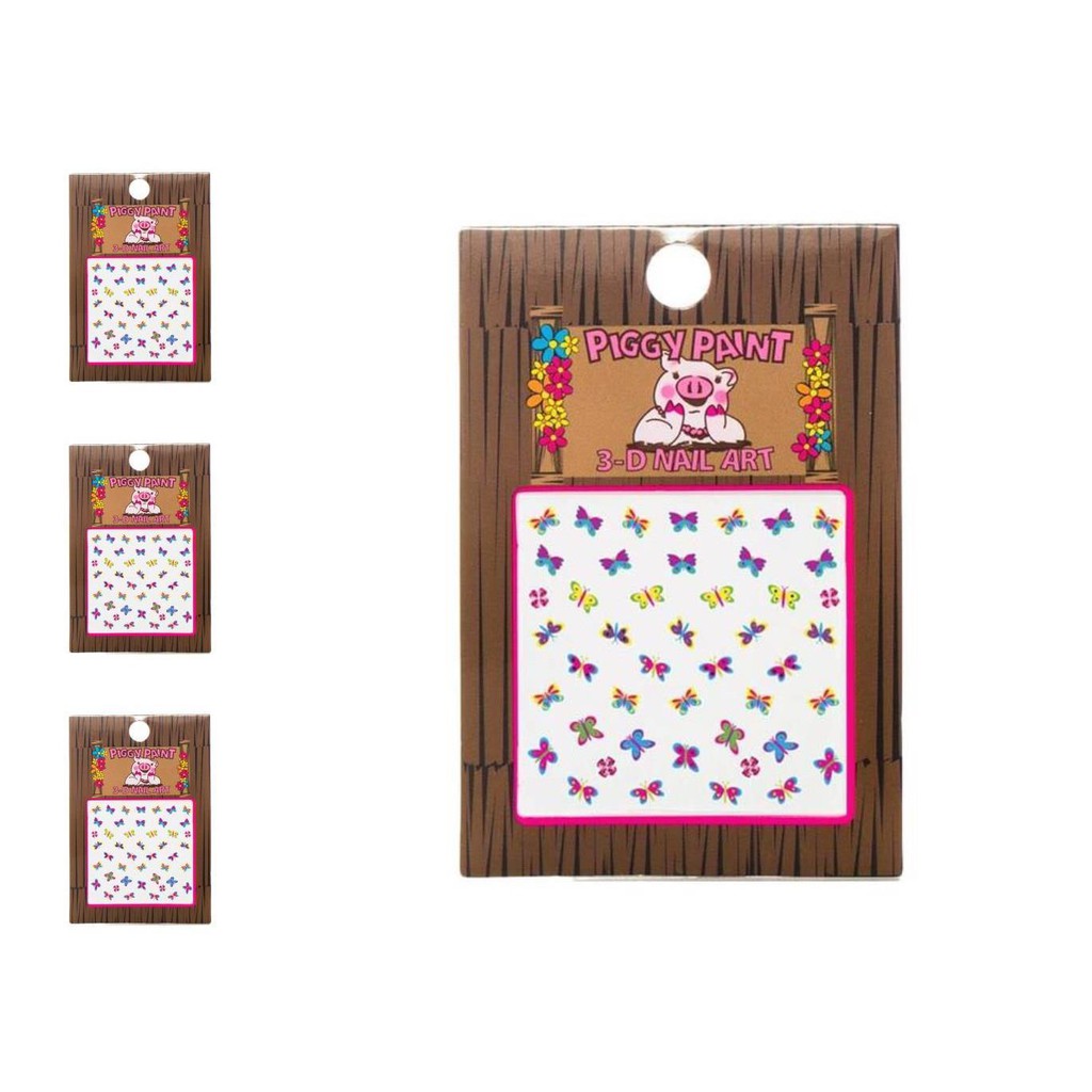 

piggy paint sticker butterfly