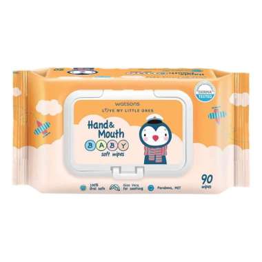 Tissue basah Watsons Hand &amp; Mouth baby wipe 90 wipes