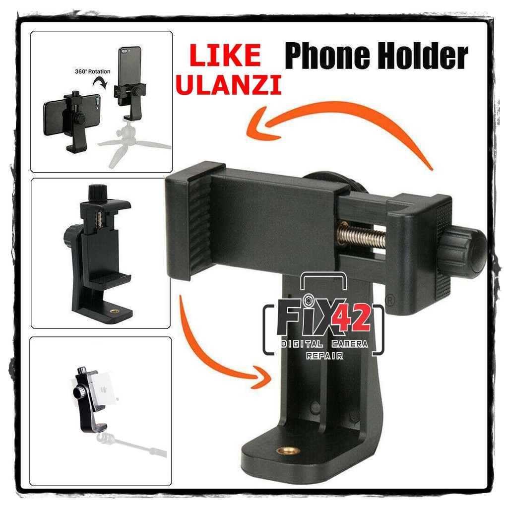 Holder 360 Baut Handphone Vlog Hp Selfie Rotation Mount Like Ulanzi.-1