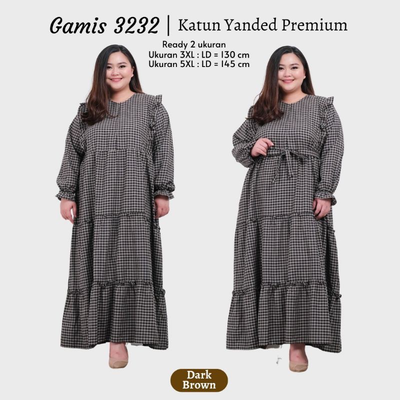 Gamis Kotak Super Jumbo 3232,Ld 130 &amp; 145 cm