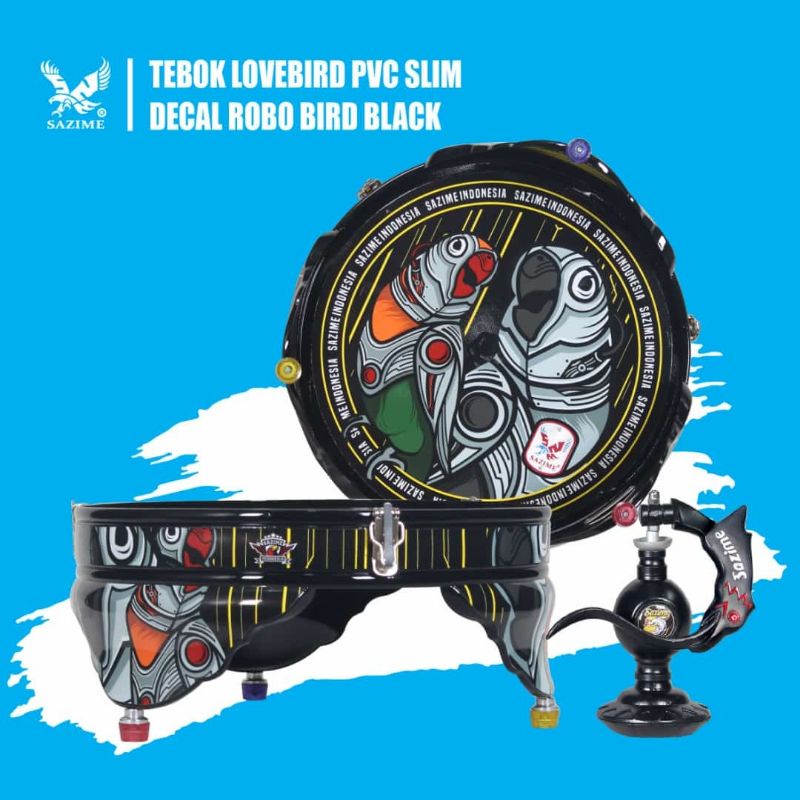 Tebok Lovebird PVC Sazime Decal Robo Bird