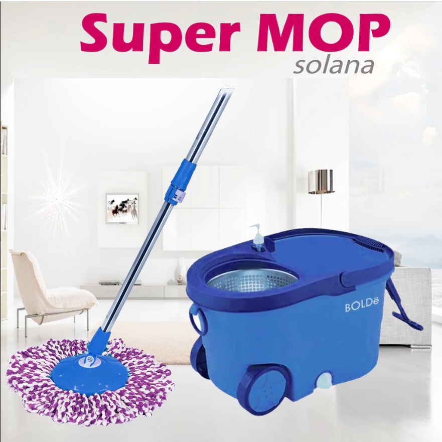 ALAT PEL Super MOP BOLDe SOLANA STAINLESS RODA ASLI SUPERMOP