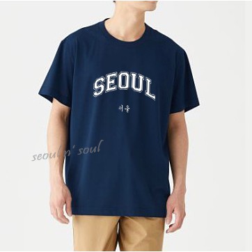 Kaos SEOUL Tshirt Korean Style Tipe Unisex Simple Design