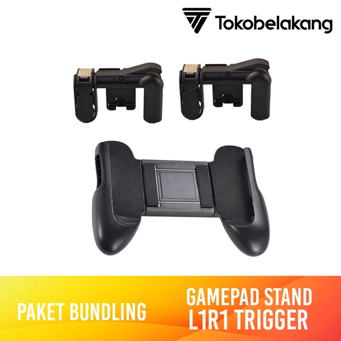 Bundling Gamepad Stand Android iOS & L1R1 Trigger Android iOS - Hitam