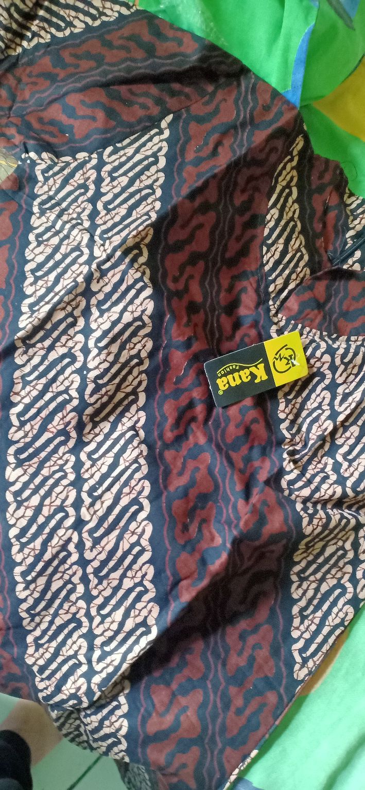 M-l-xl-xxl Batik Tunik Wanita Asj Sa Hrb026 Kenongo Pekalongan Sogan Tulis