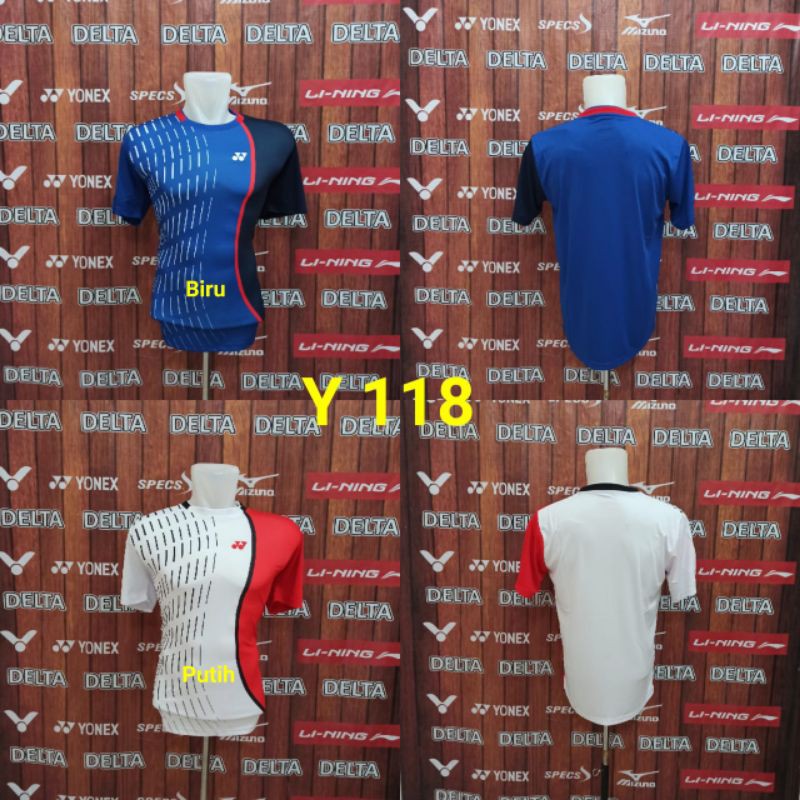 Baju Badminton Yonex Y 118 Impor Kaos Jersey Bulutangkis Yonex