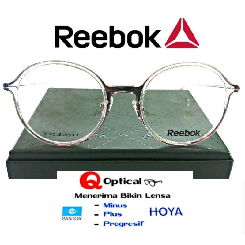 Kacamata Frame Pria Dan Wanita Original Reebok R8503AF-CRY Model Round